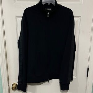 Emporio Armani Black Zip-Up Jacket Men’s Size XXL